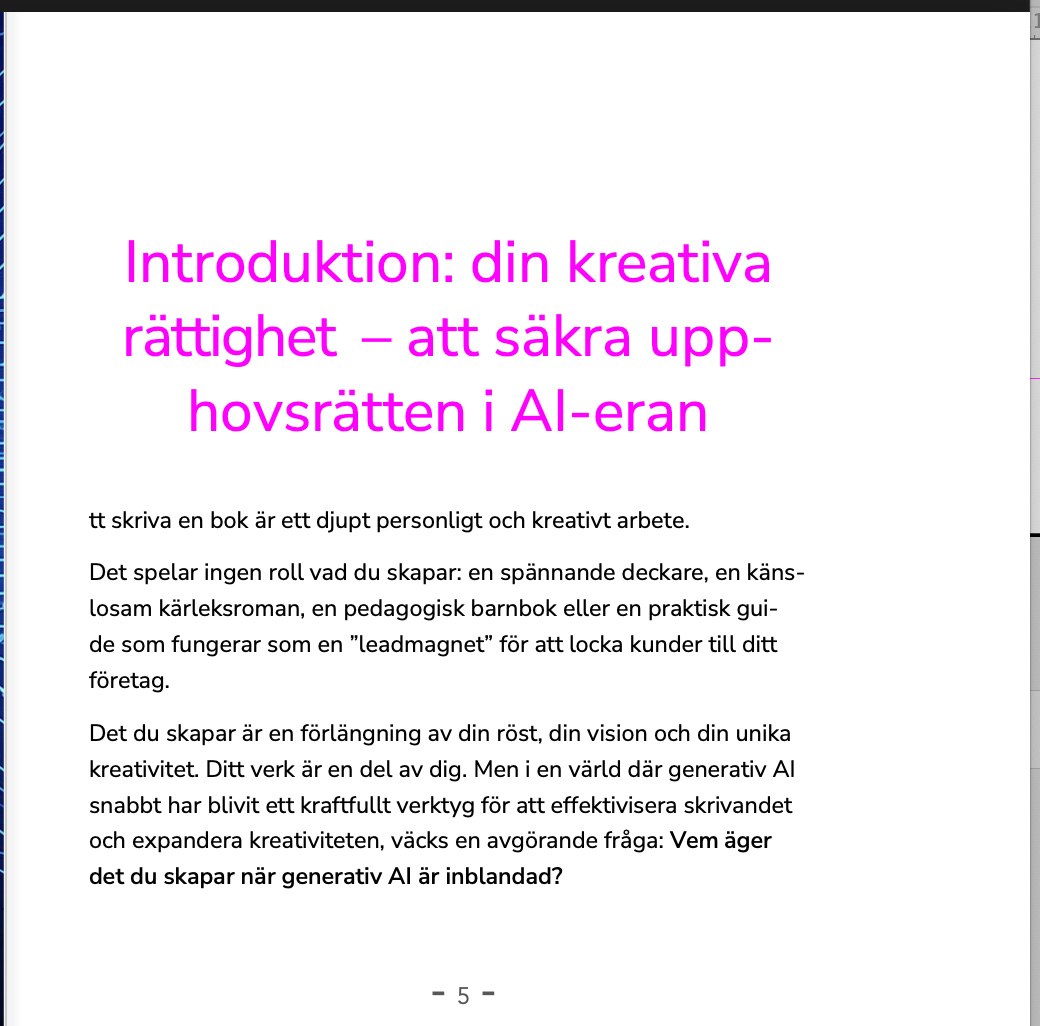 Författaren och AI: Introduktion - din kreativa rättighet